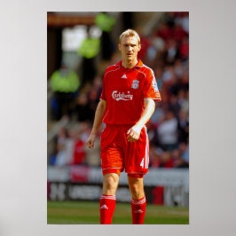 Sami Hyypia speelt voor Liverpool FC Poster