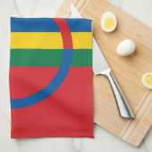 sami is de vlag van een handdoekschandaal theedoek (Quarter Fold)