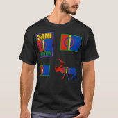 Sami Nation. Sami-vlag. T-shirt (Voorkant)