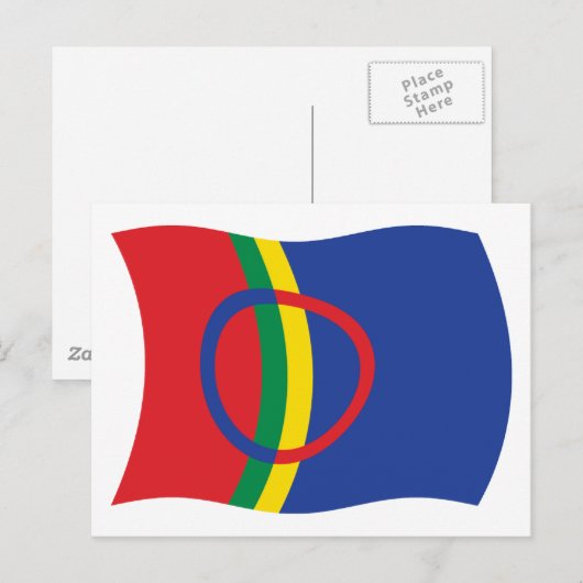 Sami People Flag Briefkaart (Voorkant / Achterkant)