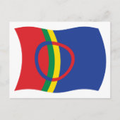 Sami People Flag Briefkaart (Voorkant)