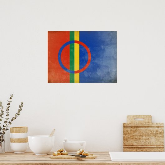 Sami people flag poster (Keuken)
