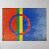Sami people flag poster (Voorkant)