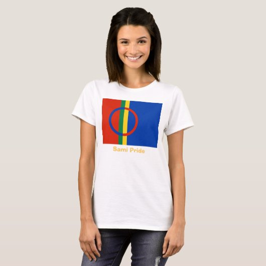 Sami Pride T-Shirt Women's (geel) (Voorkant volledig)