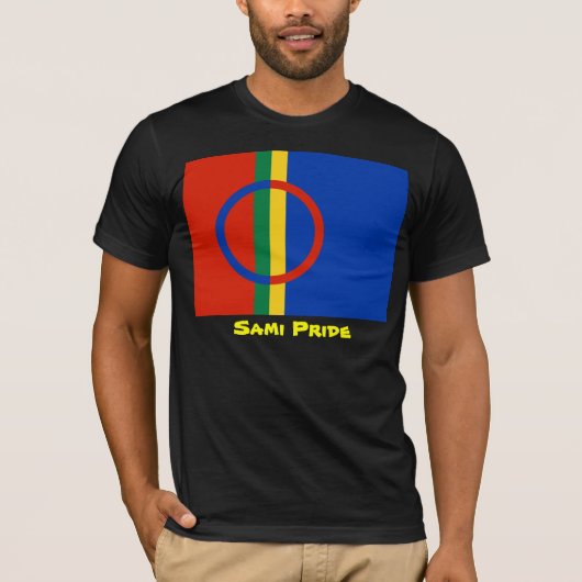 Sami Pride T-Shirt (zwart) (Voorkant)
