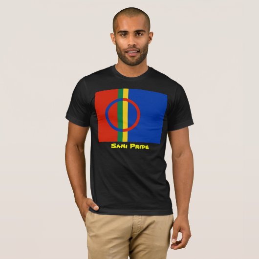 Sami Pride T-Shirt (zwart) (Voorkant volledig)