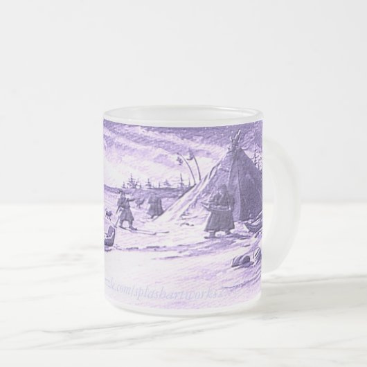 Sami Reindeer Roping Matglas Koffiemok (Voorkant rechts)