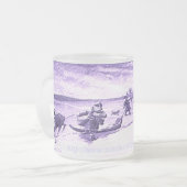 Sami Reindeer Roping Matglas Koffiemok (Voorkant links)