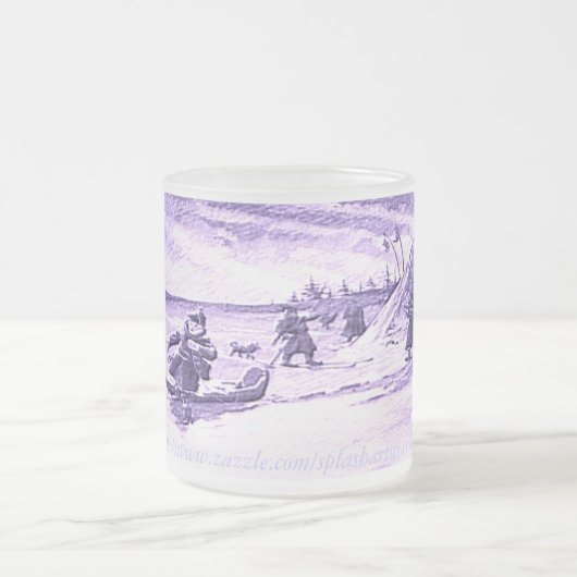 Sami Reindeer Roping Matglas Koffiemok (Center)