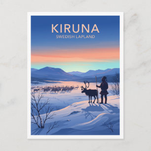 Sámi rendierland, Kiruna Zweden Briefkaart