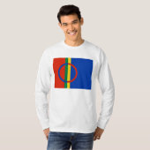 Sami-vlag (lange hoezen) t-shirt (Voorkant volledig)