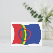 Sami Volk Vlag Postkaart (Staand voorkant)