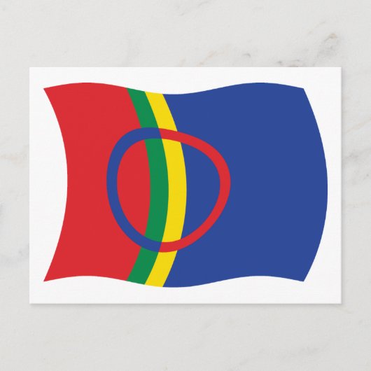 Sami Volk Vlag Postkaart (Voorkant)