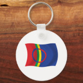 Sami Volk Vlag Sleutelhanger (Voorkant)