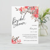 Samia Floral Vrijgezellenfeest Kaart (Staand voorkant)