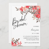 Samia Floral Vrijgezellenfeest Kaart (Voorkant / Achterkant)