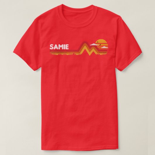 Samie Funny Retro Sunset Samie 80s 90s T-s T-shirt (Design voorkant)