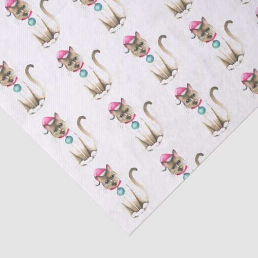 Samiese Cat Christmas Tissue Paper Tissuepapier (Detail)