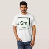 Samir Naam Chemie Element Periodiek Systeem T-shirt (Voorkant volledig)