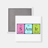 Samir periodieke table name magnet (Voorkant / Achterkant)