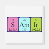 Samir periodieke table name magnet (Voorkant)