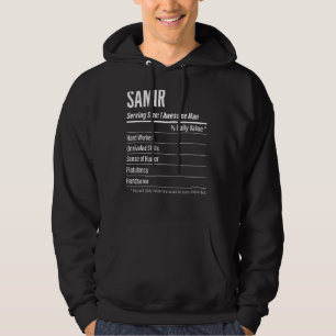 Samir Serving Maat Voeding Etiket Calorieën Hoodie