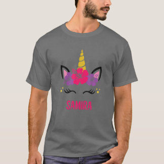 SAMIRA Persoonlijke Unicorn Face T-shirt