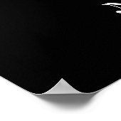 Samisk boplats gul svart poster (Hoek)