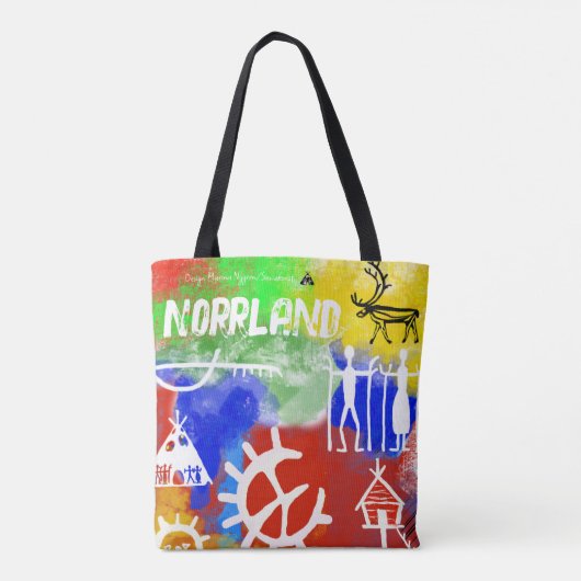 Samisk insperererad tote bag (Achterkant)