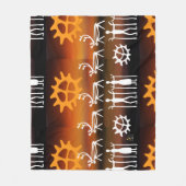 Samisk inspiratie samiska tecken fleece deken (Voorkant)