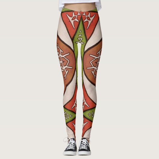 Samisk inspiration  leggings (Voorkant)