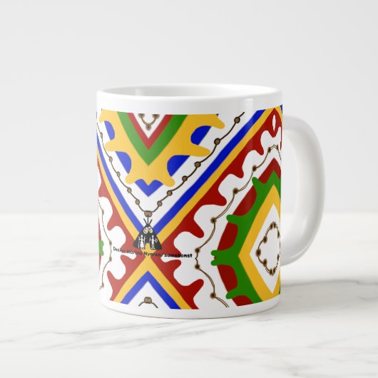 Samisk mönster grote koffiekop (Voorkant rechts)