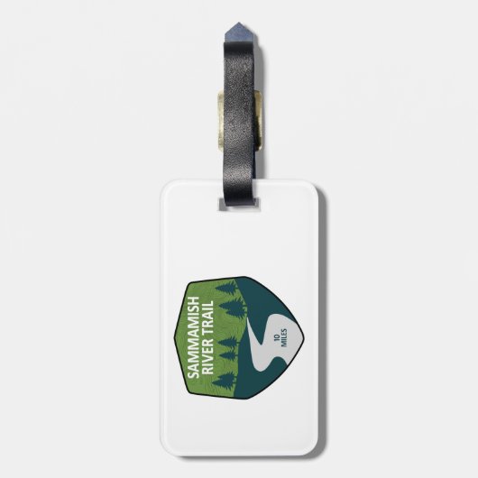 Sammamish River Trail Washington Bagagelabel (Achterkant verticaal)