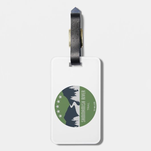 Sammamish River Trail Washington Bagagelabel (Achterkant verticaal)