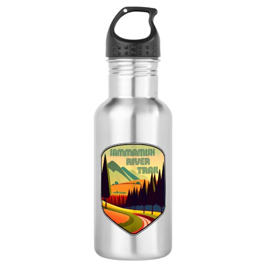 Sammamish River Trail Washington Kleuren Waterfles (Voorkant)
