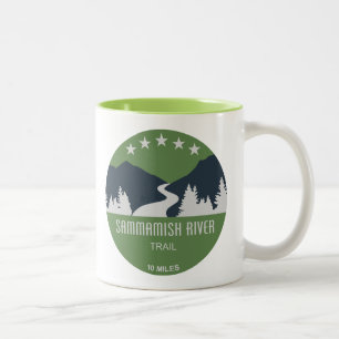 Sammamish River Trail Washington Tweekleurige Koffiemok