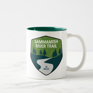 Sammamish River Trail Washington Tweekleurige Koffiemok