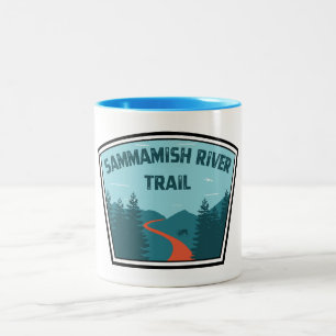 Sammamish River Trail Washington Tweekleurige Koffiemok