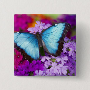 Sammamish Washington Tropische Vlinder Vierkante Button 5,1 Cm
