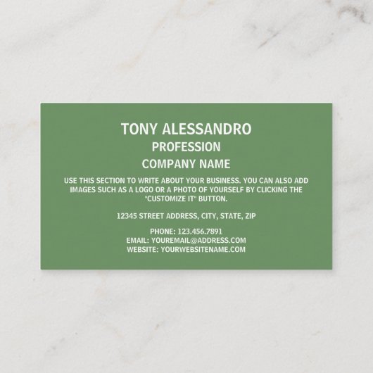 Sammarinese Vlag & Wapen, San Marino Visitekaartje (Achterkant)