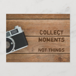 Sammeln Momente, nicht Dinge Briefkaart