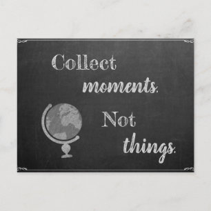 Sammeln Momente, nicht Dinge Briefkaart