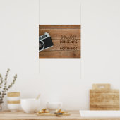 Sammeln Momente, nicht Dinge Poster (Keuken)