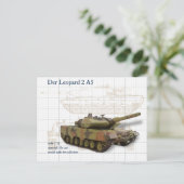Sammler Modellpanzer Leopard 2 A5 Briefkaart (Staand voorkant)