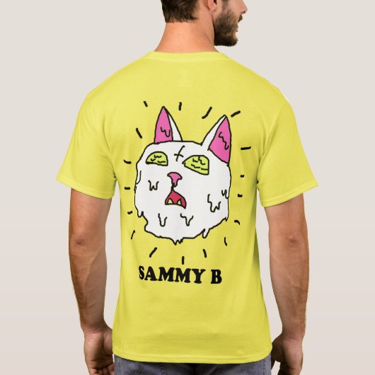 SAMMY B Demon Kat Stropdas-Dye T-Shirt (Achterkant)