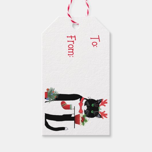 Sammy de Server, Aangepaste Gift Labels Cadeaulabel (Voorkant)