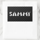 Sammy gespeld in Samoyed Letters Rechthoekige Sticker (Tas)