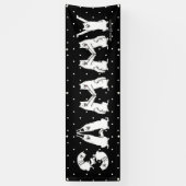 Sammy gespeld in Samoyed Letters Spandoek (Verticaal)