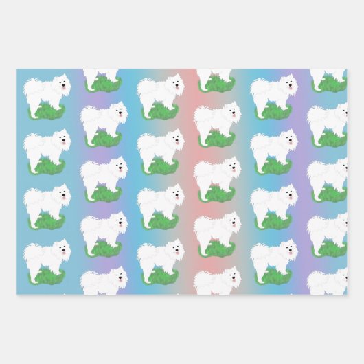 Sammy Gift Wrap op Pastels-3 plaatje Inpakpapier Vel (Voorkant)