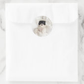 Sammy jongen ronde sticker (Tas)